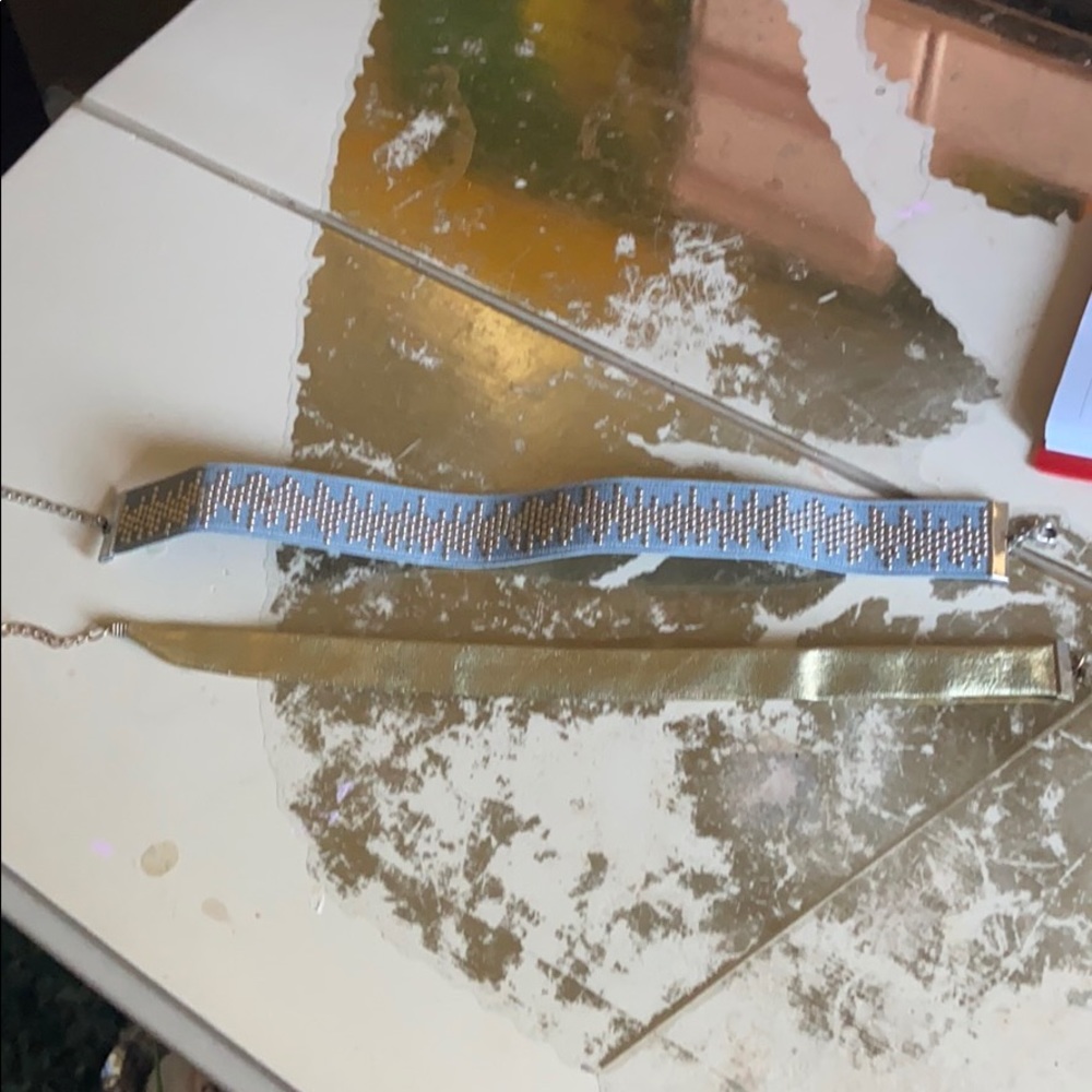 Gold and blue choker🌊